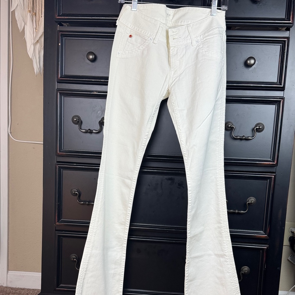 Hudson White Flared Jeans - Picture 2 of 11